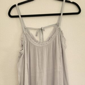 Flowy Light Blue Strappy Top Size M